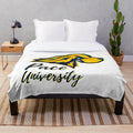 Cozy Pace University-inspired plush blanket