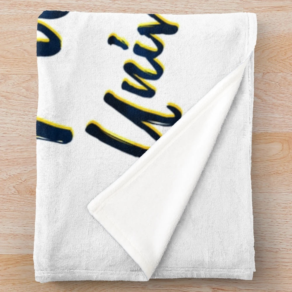 Cozy Pace University-inspired plush blanket