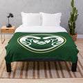 Personalized plush blanket with team logo