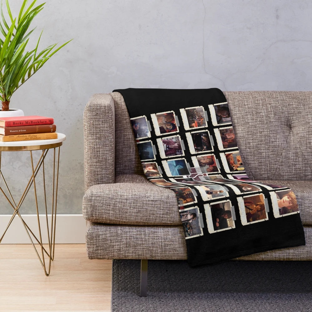 Plush blanket with wall art design inspired by the game Life is Strange