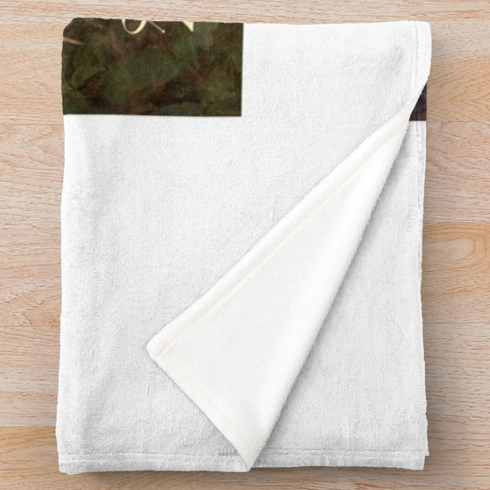 Plush music-themed blanket for cozy listening sessions
