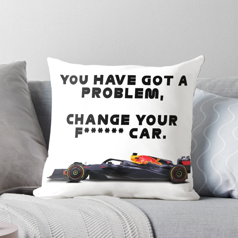 Formula 1 Inspired Pillow with Motorsports Themes