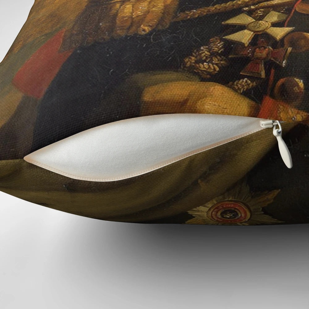 Personalized pillow featuring a portrait of renowned actor Sir Ian McKellen