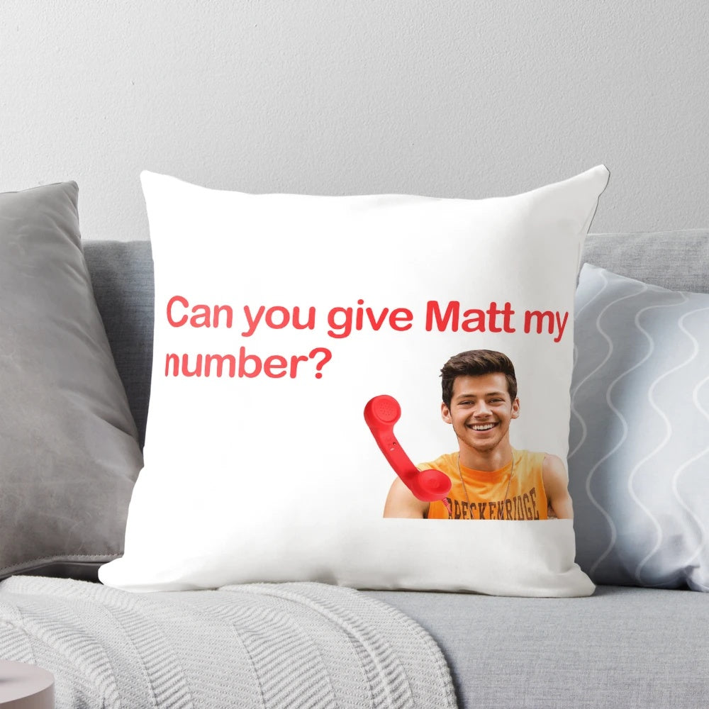 Matt Cornett Shirt Pillow - Soft, Decorative Pillow for Home Decor