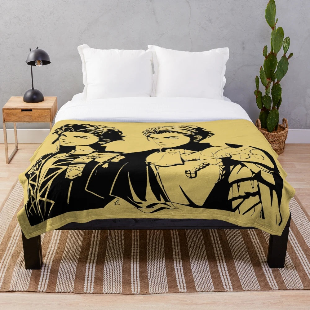 Customized Claude Plush Blanket from Fire Emblem Three Houses