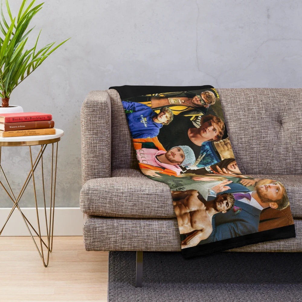 Logan Paul Collage Tribute Plush Blanket