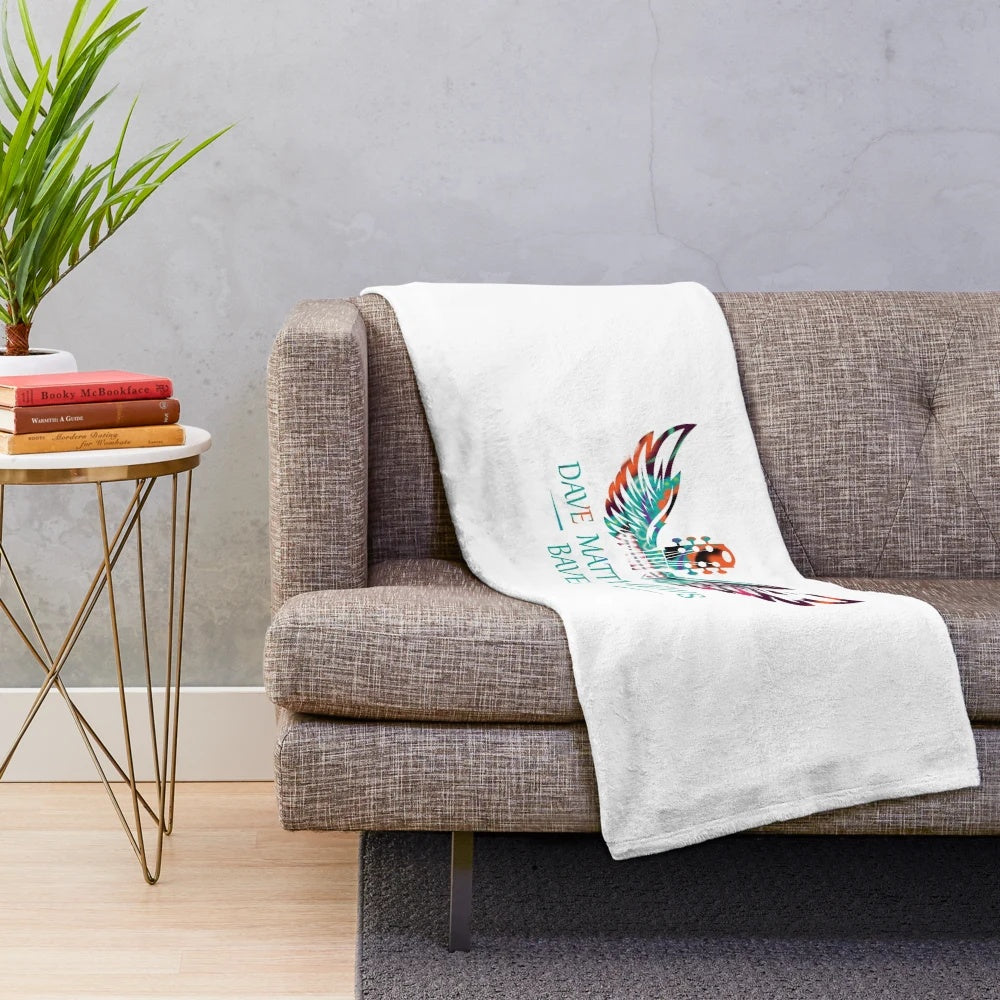 Plush blanket with a unique Dave Matthews-inspired design