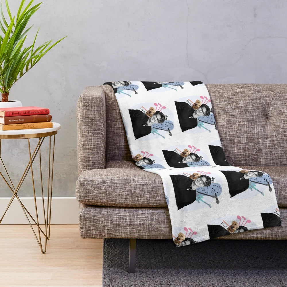 Customized The Vamps-inspired plush blanket featuring a Bradley Simpson edit