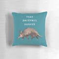 Plush aardvark-shaped decorative pillow from the Animal Series collection