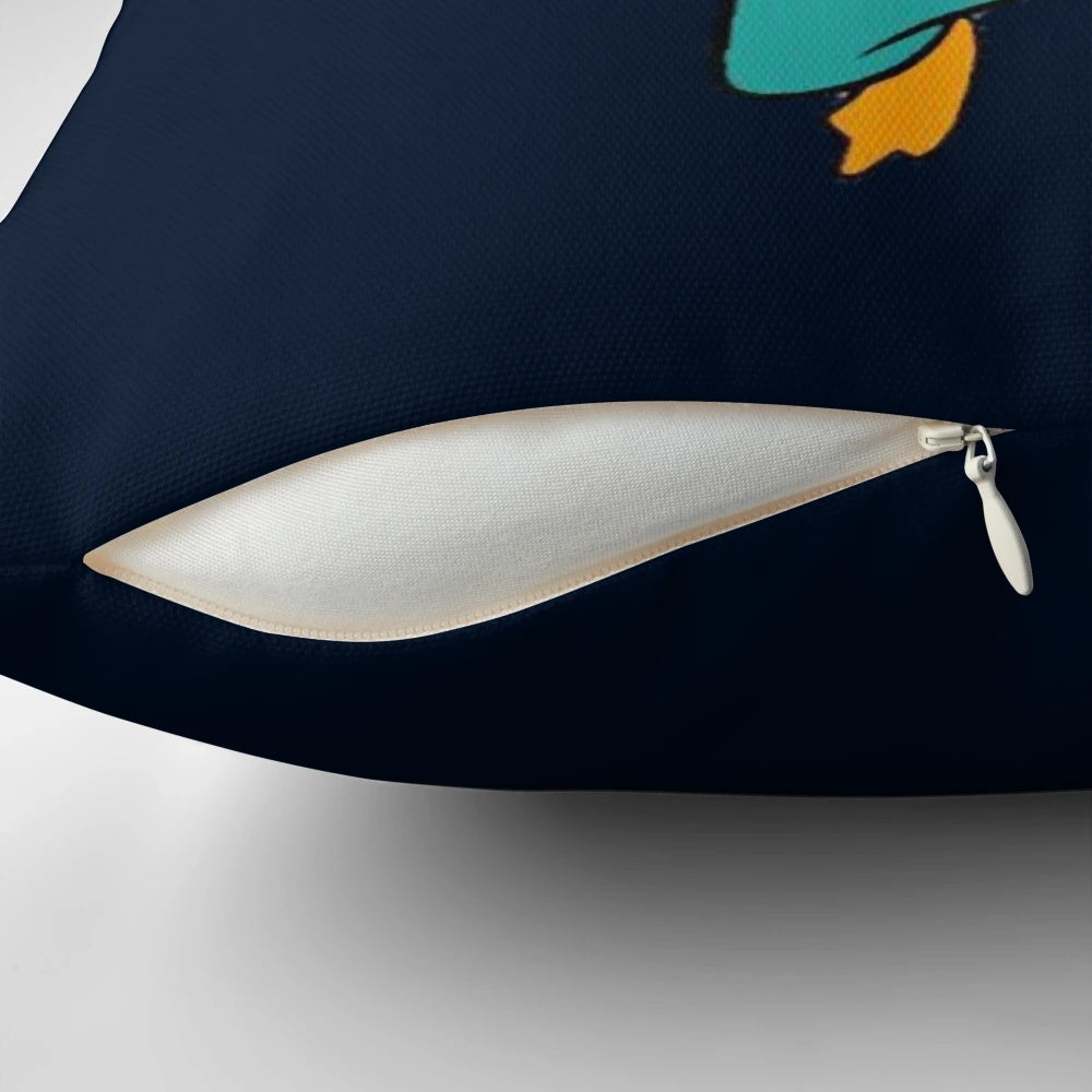 Soft, cuddly Agent P platypus plush pillow from the Disney cartoon Phineas and Ferb