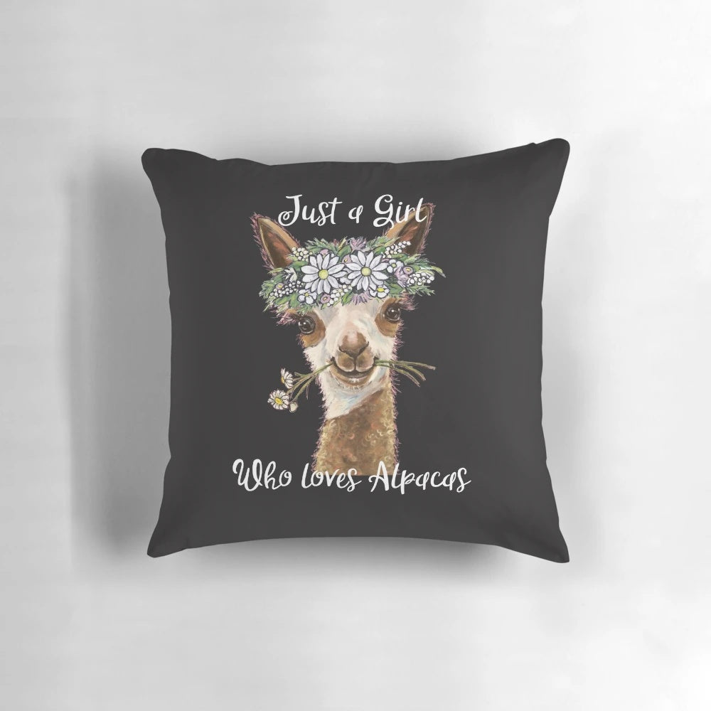 Soft and cozy alpaca-themed pillow for alpaca lovers