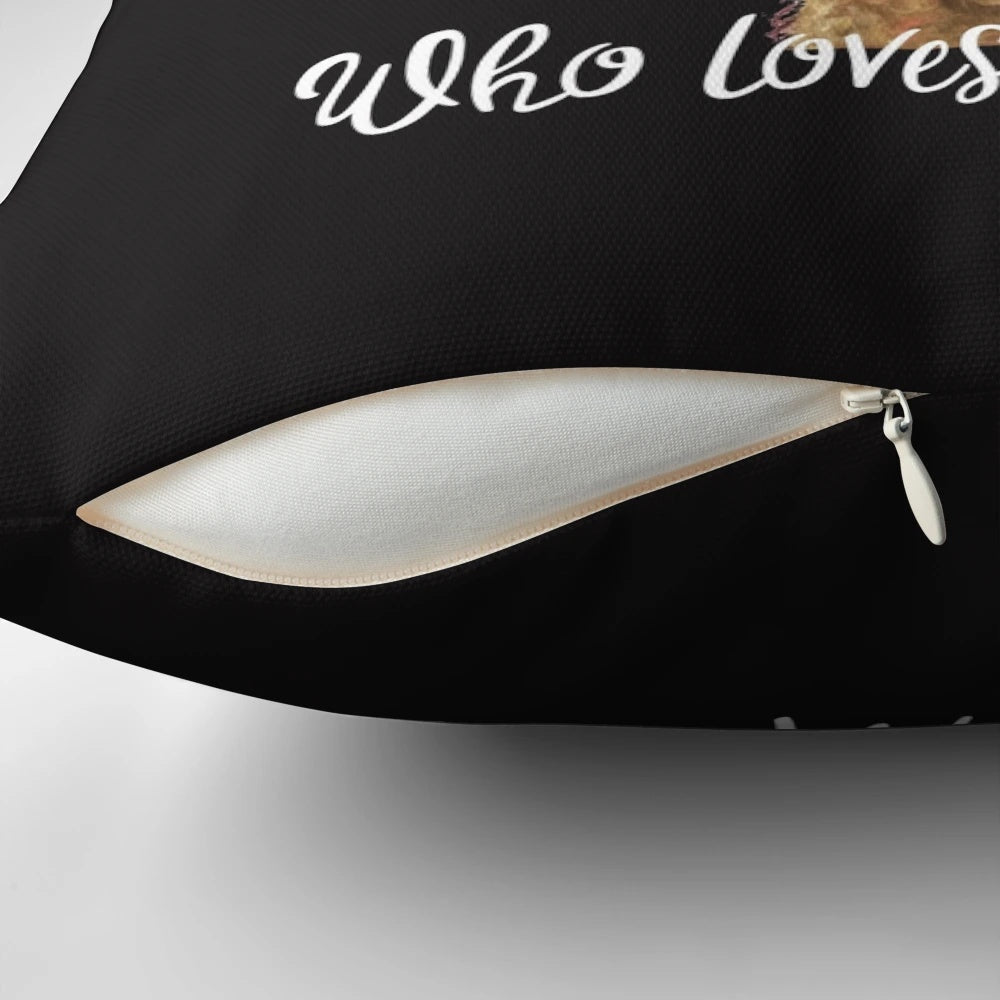 Soft and cozy alpaca-themed pillow for alpaca lovers