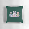 Soft and plush pillow featuring adorable animal princesses in a pastel, fairycore design.