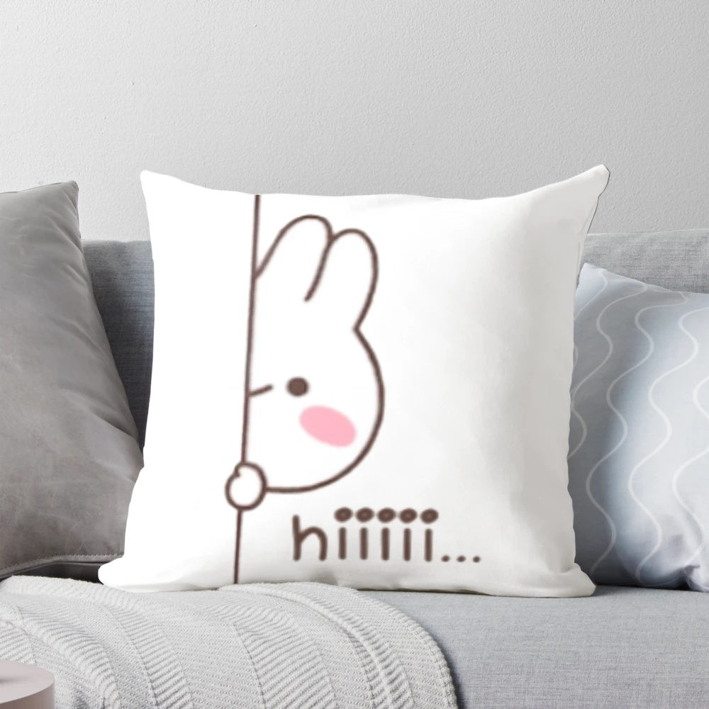 Soft, adorable plush pillow featuring the anime characters Mimi and Neko