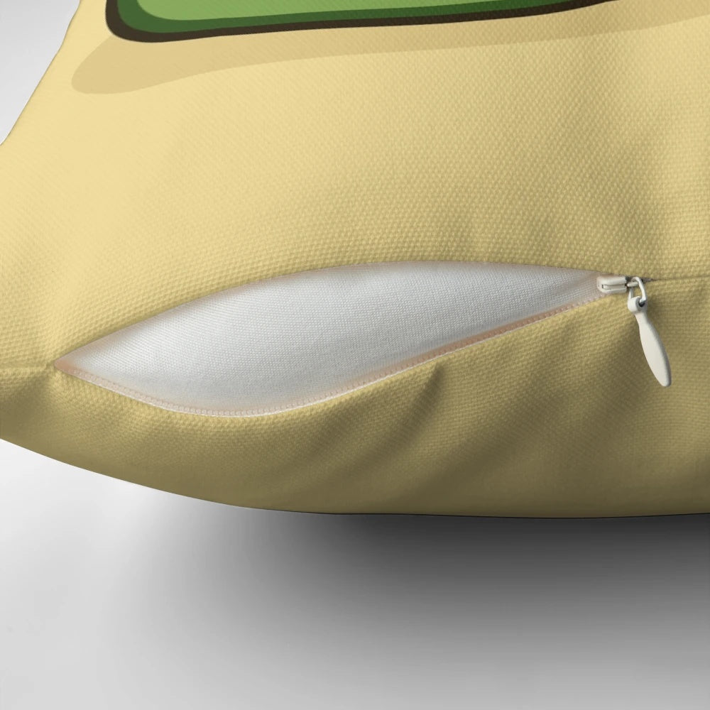 Cute avocado-shaped plush pillow with heart design, perfect for Valentine's Day and home decor.