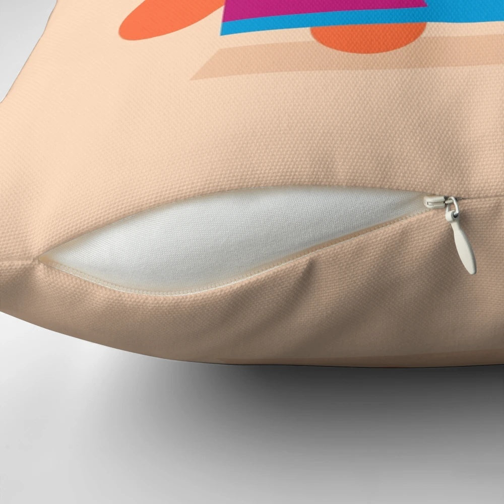 A soft, plush pillow featuring a charming, cuddly bear character.