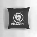 Soft and cozy pillow featuring the logo and artwork of the popular rock band Rise Against
