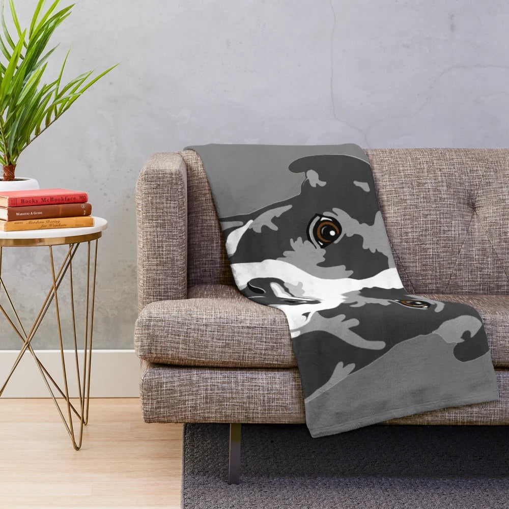Dante the Staffordshire Bull Terrier Plush Blanket