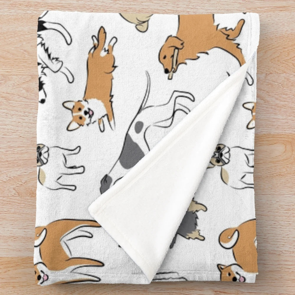 Soft and Cuddly Dog Plush Blanket for Cozy Moments
