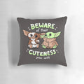 Soft and plush pillow featuring the adorable Gizmo and green child character from the 1980s cult classic Gremlins movie.