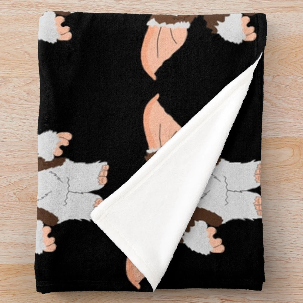 Gremlins Gizmo plush blanket, soft and cozy holiday decor