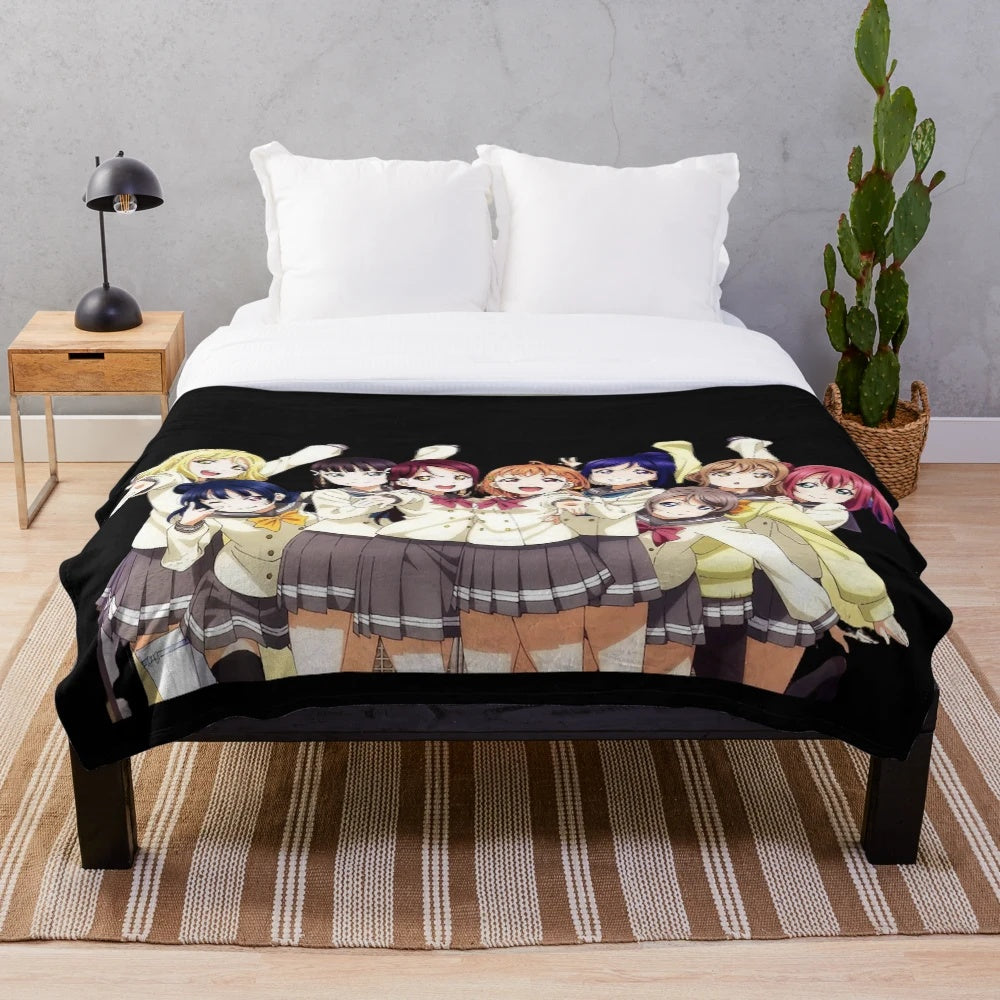 Love Live Superstar anime-inspired plush blanket