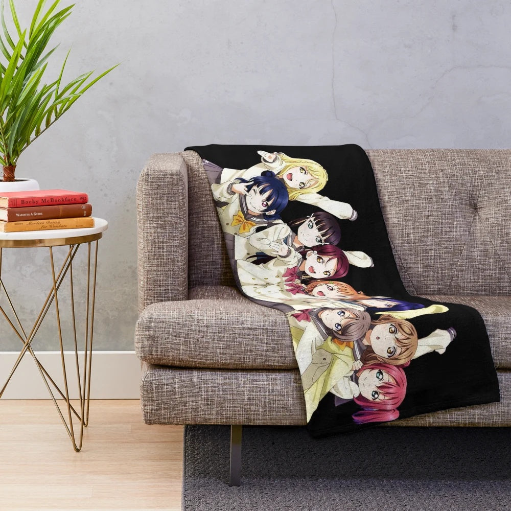 Love Live Superstar anime-inspired plush blanket