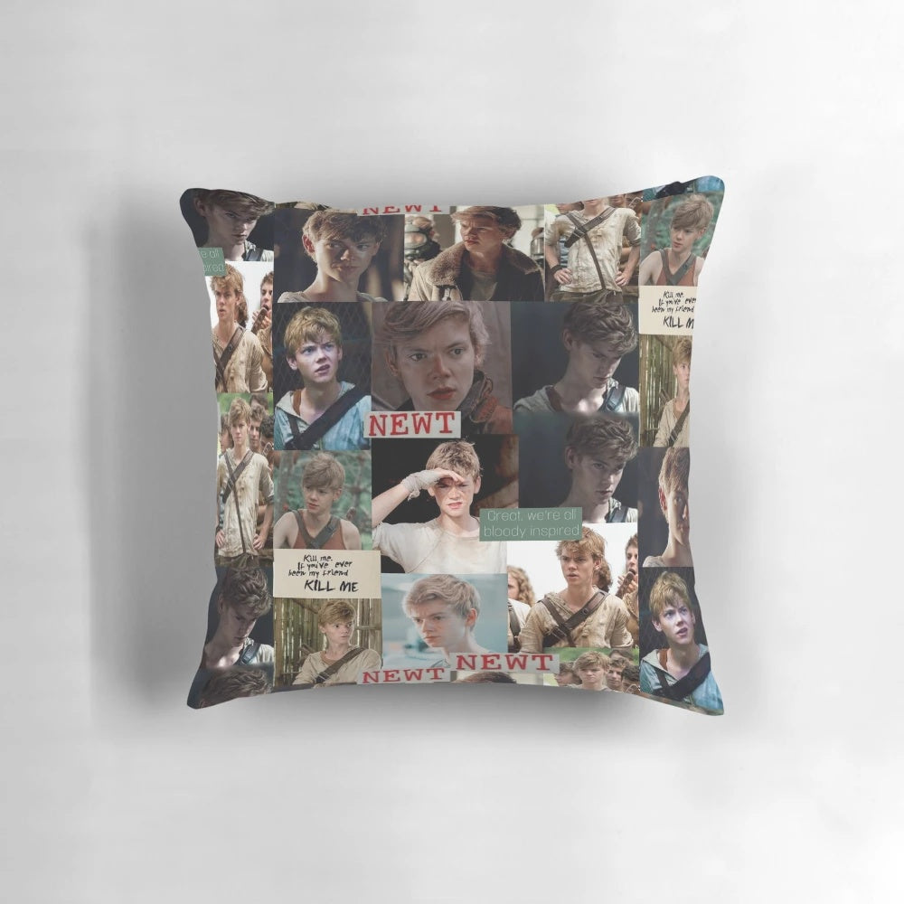 Soft and cuddly Newt plush pillow from the popular Maze Runner movie franchise