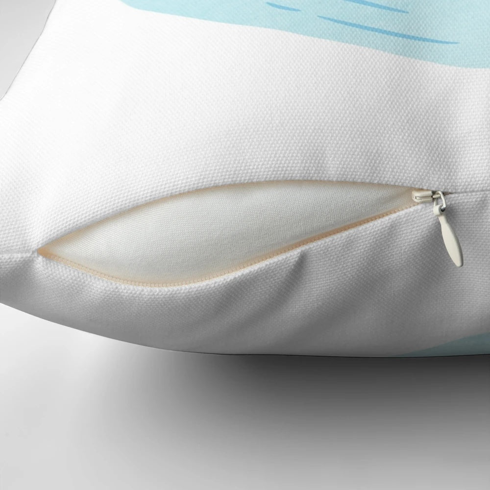 Adorable otter-themed throw pillow with a cute love pun