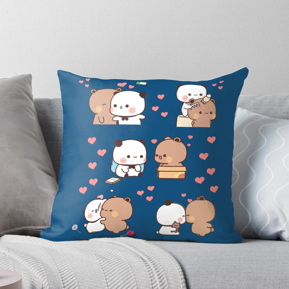 Adorable panda bear bubu dudu balloon-shaped pillow