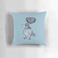 Adorable Pigeon Holding a Knife Decorative Pillow