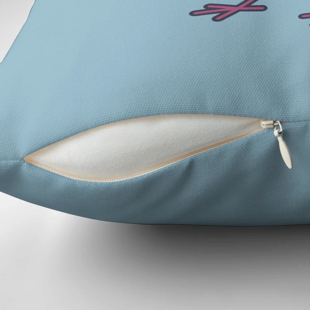Adorable Pigeon Holding a Knife Decorative Pillow