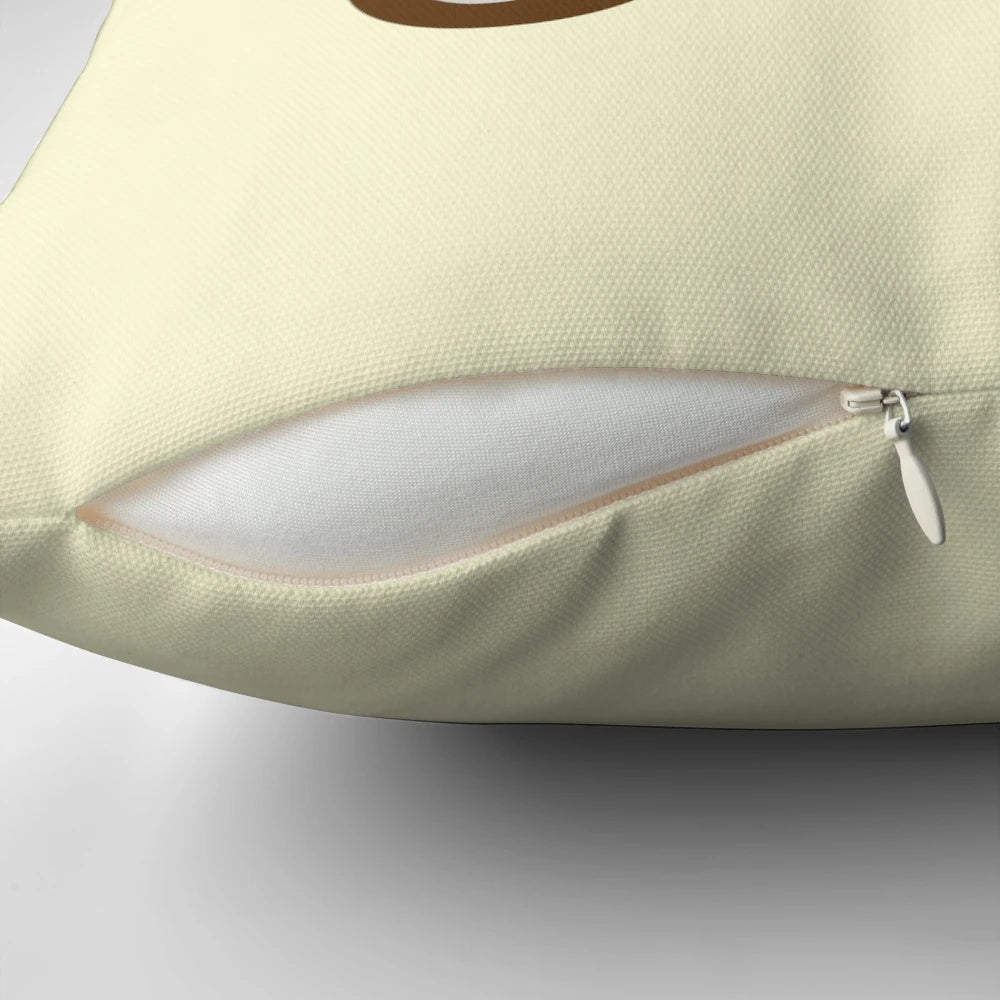 Adorable pizza delivery themed pillow with a scooter design