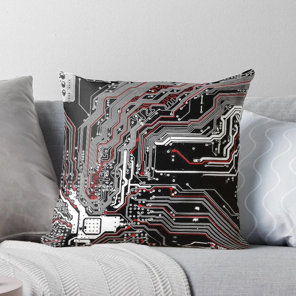 Closeup image of a computer motherboard chipset