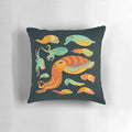 Cuttlefish decorative pillow featuring a vibrant, underwater design
