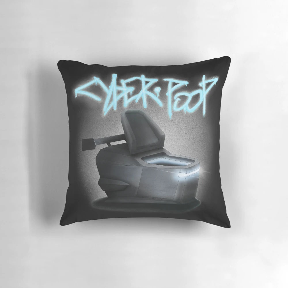 Cyber Poop Tesla-Inspired Toilet Seat Pillow