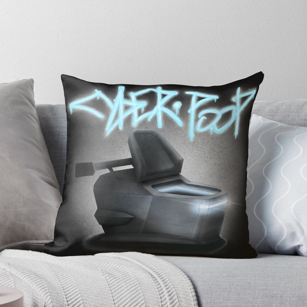 Cyber Poop Tesla-Inspired Toilet Seat Pillow