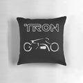 Cycle-Tron Retro Tech Pillow featuring a futuristic motorcycle design