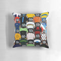 Maillots-inspired cycling jersey pillow with team logos