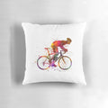 Cycling road bicycle pillow with a realistic bike design for cyclist decor and gifts
