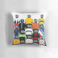 Cycling team inspired pillow featuring pro cycling jersey design