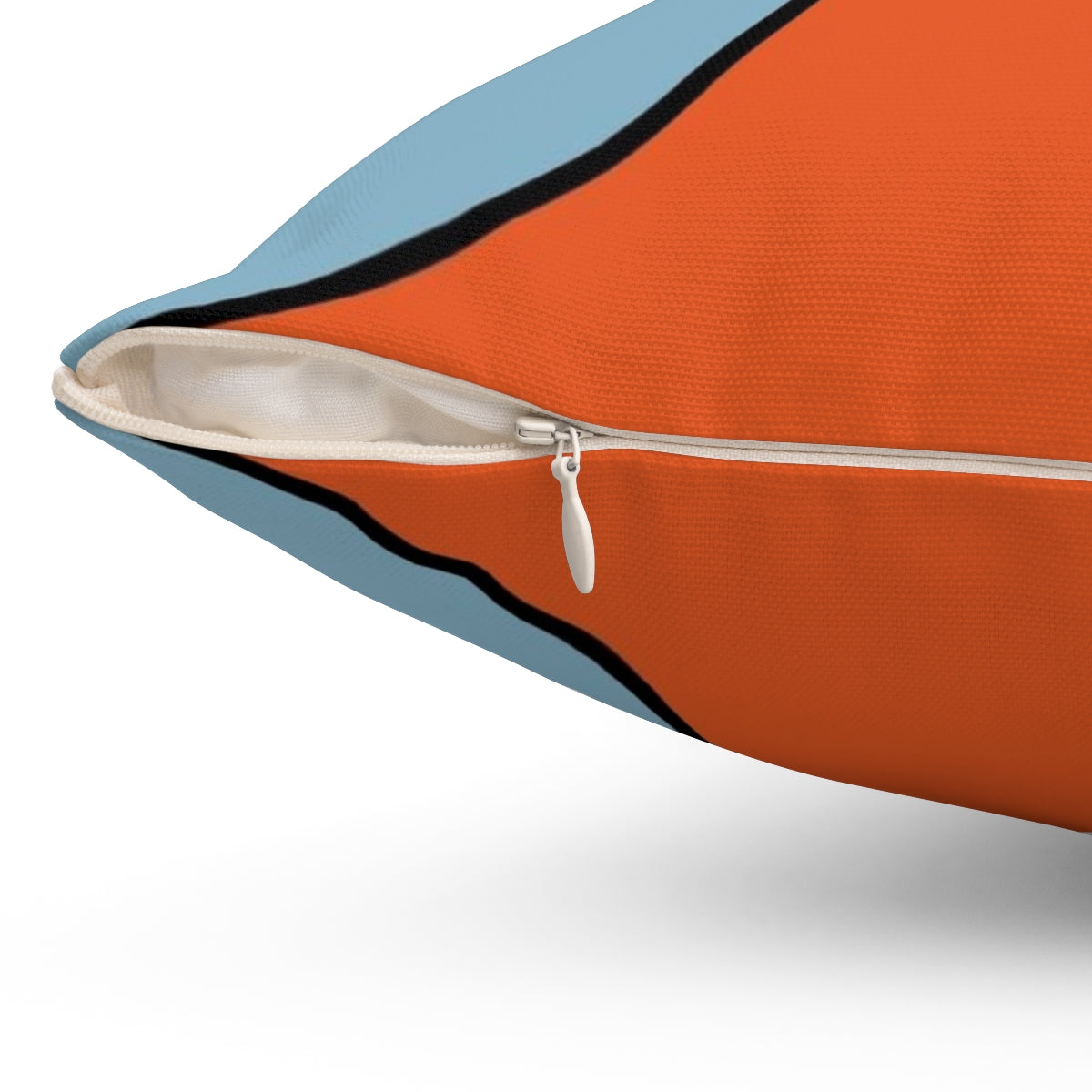 Porsche-inspired racing colors pillow with classic car design - Detail