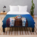 DaBaby-inspired plush blanket with album cover design