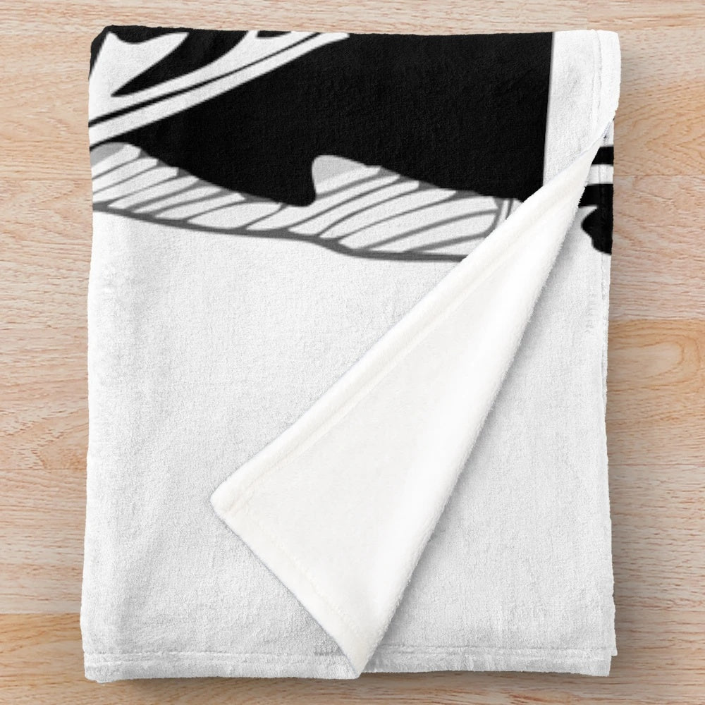 Daft Punk inspired plush blanket with electronic music design