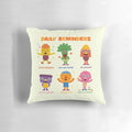 Daily affirmation motivational cushion with feel-good reminders and simple songs