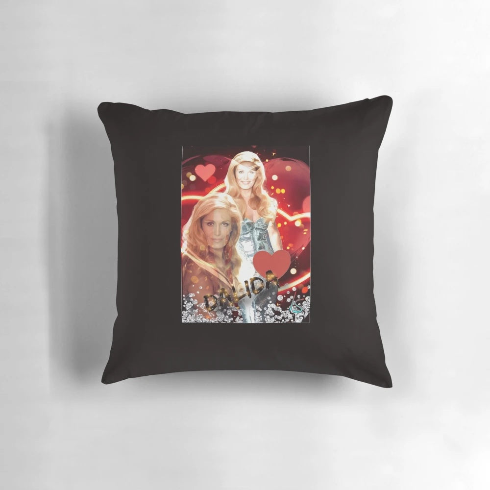 Dalida-themed decorative pillow for comfortable home decor
