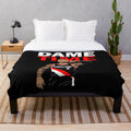 Damian Lillard inspired plush basketball blanket
