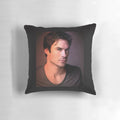 Damon Salvatore and Ian Somerhalder inspired decorative pillow for Vampire Diaries and The Originals fans