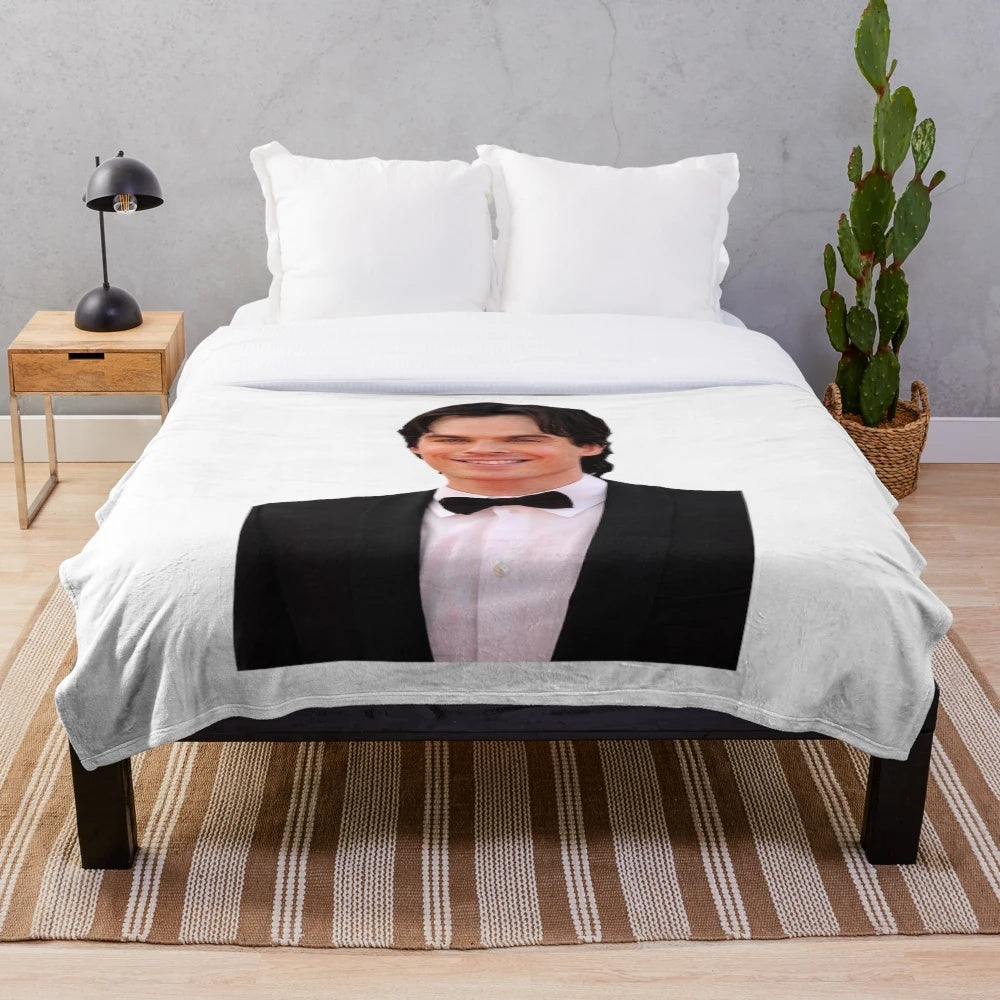 Ian Somerhalder Damon Salvatore Plush Blanket