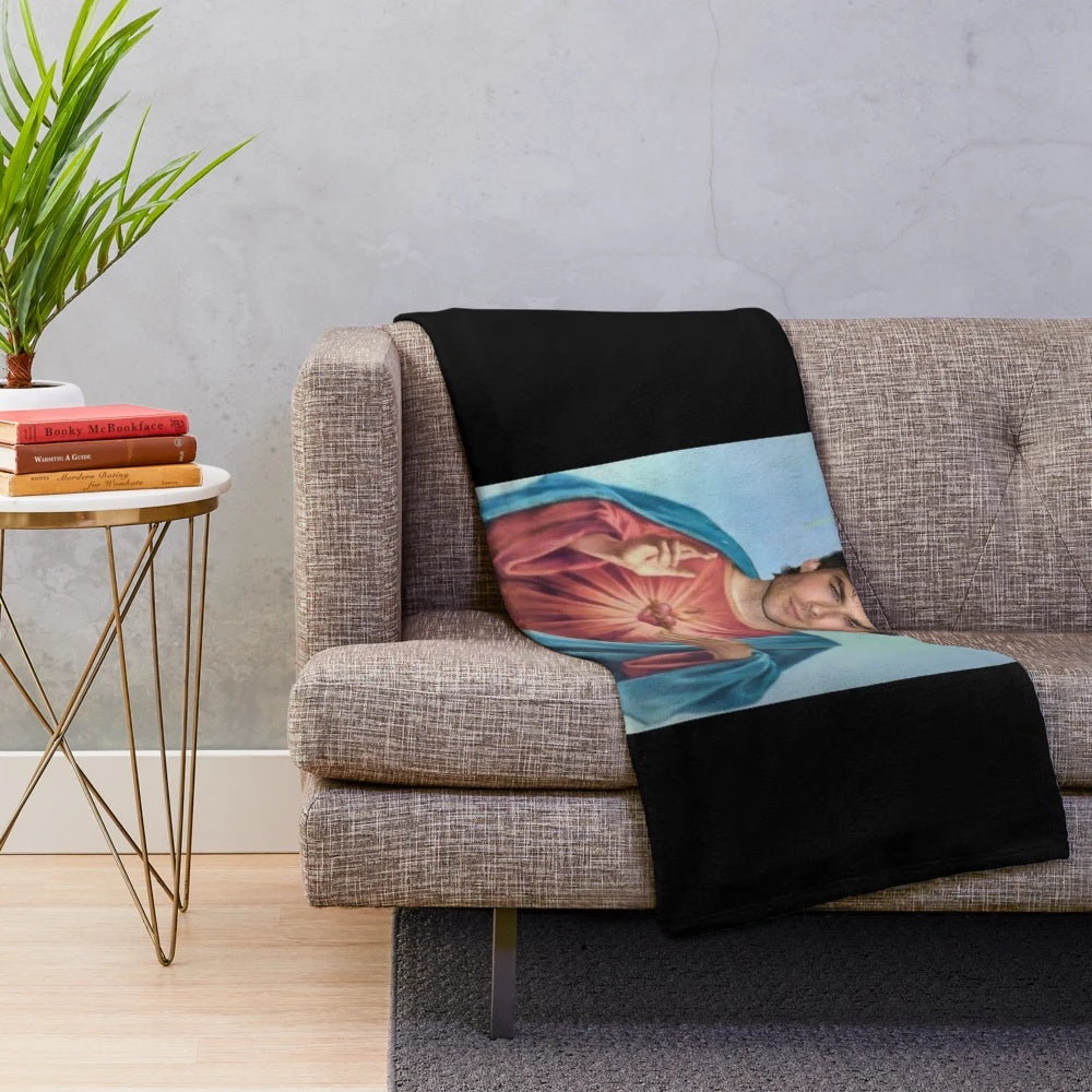 Damon Salvatore inspired plush blanket